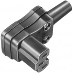 Winkel-Gertesteckdose nach VDE 0625, EN 60 320, C15A