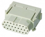 Han High Density modul female insert, 0,08 - 0,52mm, crimp