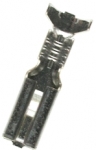 Receptacles 2,8x0,8mm with retaining clip, 0,5-1,5mm², tinned