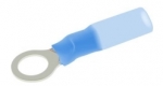 Ringkabelschuh mit Schrumpfschlauchisolation blau, M4, 1,5-2,5mm