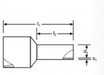 Streudose Isolierte DIN-Twin-Aderendhlsen 0,75 - 2,5mm