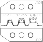 PEW12 Matrize fr unisolierte Kabelschuhe nach DIN46225, 0,5-6,0mm