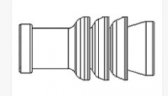 AMP MQS single wire seal black 1.4 - 1.9mm