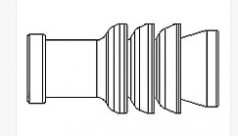 AMP MQS Einzeladerdichtung schwarz 1,4-1,9mm